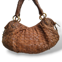 Bolsa Miu Miu Woven Marrom
