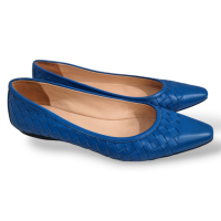 Sapatilha Bottega Veneta Intrecciato Azul Royal - 36