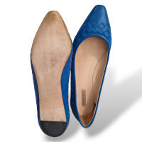 Sapatilha Bottega Veneta Intrecciato Azul Royal - 36