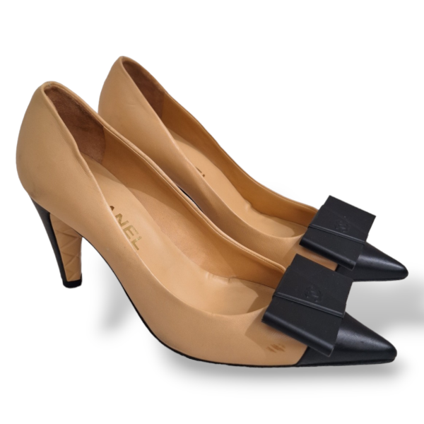 Scarpin Chanel Cap Toe Bicolor-33