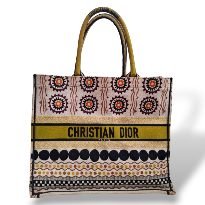 Bolsa Christian Dior Tote Book Large Bordada Bolsa Christian Dior Tote Book Large Bordada