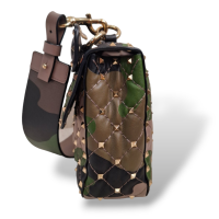 Bolsa Valentino Rockstud Spike Militar