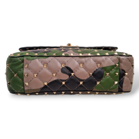 Bolsa Valentino Rockstud Spike Militar