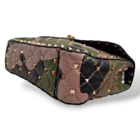 Bolsa Valentino Rockstud Spike Militar