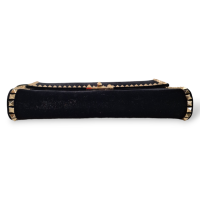 Bolsa Valentino Veludo Preta Rockstud