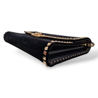 Bolsa Valentino Veludo Preta Rockstud