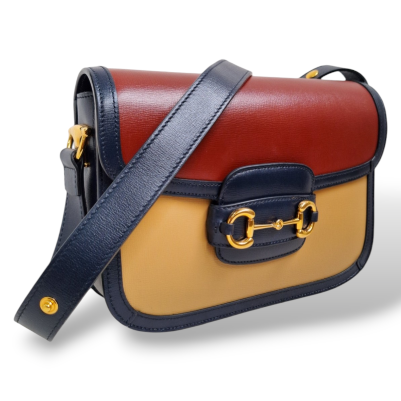 Bolsa Gucci Horsebit 1955 Tricolor 