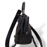Bolsa Valentino Roman Stud The Handle Preta