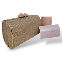 Clutch Jimmy Choo Dourada 