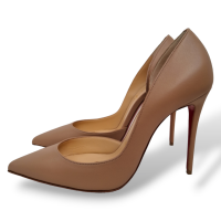 Scarpin Christian Louboutin Bege em Couro - 37