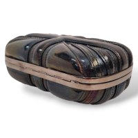 Clutch Alexander Mcqueen Skull Box Verniz Furta-Cor 
