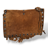 Bolsa Dolce Gabbana Camurça Caramelo com Franjas