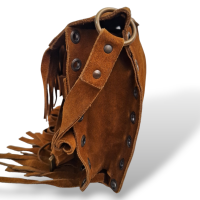 Bolsa Dolce Gabbana Camurça Caramelo com Franjas