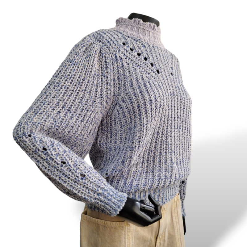 Malha Isabel Marant Lã Lilás-38