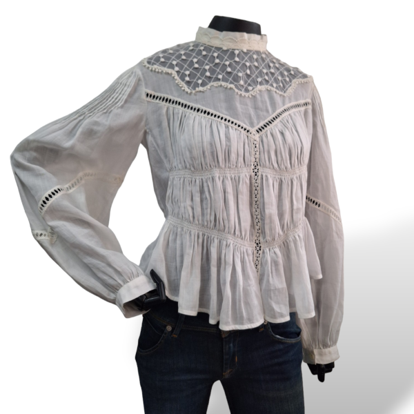 Blusa Isabel Marant Branca Manga longa - Rendado-36