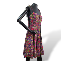 Conjunto Marc Jacobs Estampado Rosa com Preto Seda-38