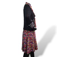 Conjunto Marc Jacobs Estampado Rosa com Preto Seda-38