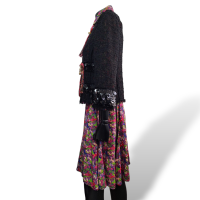 Conjunto Marc Jacobs Estampado Rosa com Preto Seda-38