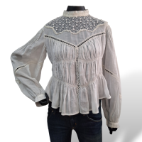 Blusa Isabel Marant Branca Manga longa - Rendado-36