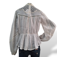 Blusa Isabel Marant Branca Manga longa - Rendado-36
