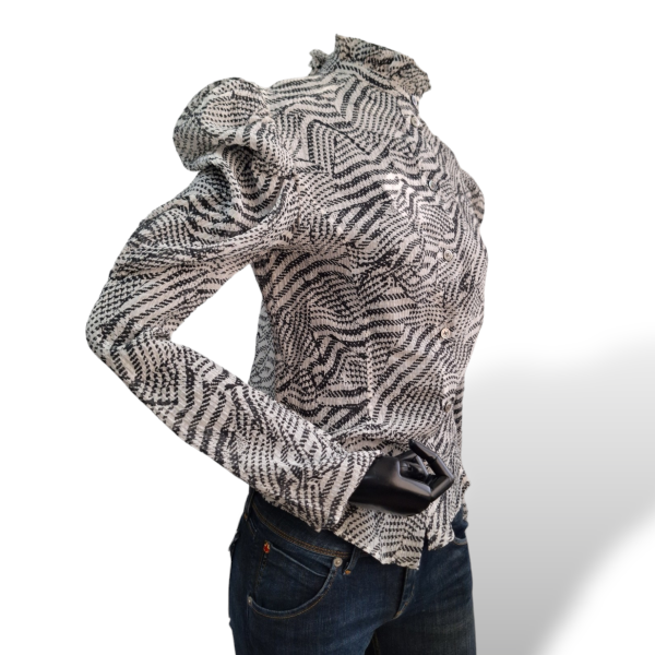 Blusa Isabel Marant Cinza Zebra Manga longa-38