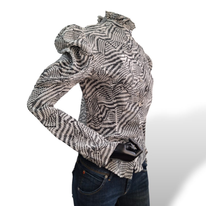 Blusa Isabel Marant Cinza Zebra Manga longa-38