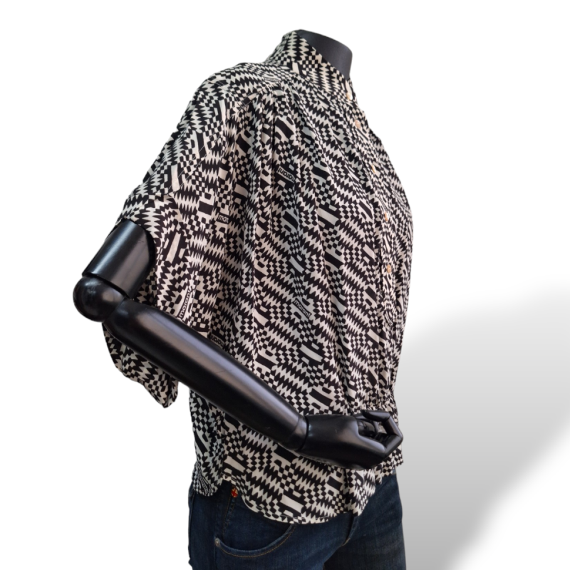 Blusa Isabel Marant Preta e Branca-38 Blusa Isabel Marant Preta e Branca-38
