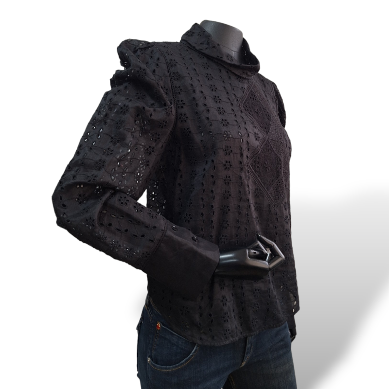 Blusa Isabel Marant Preta Manga longa - Vazado Blusa Isabel Marant Preta Manga longa - Vazado