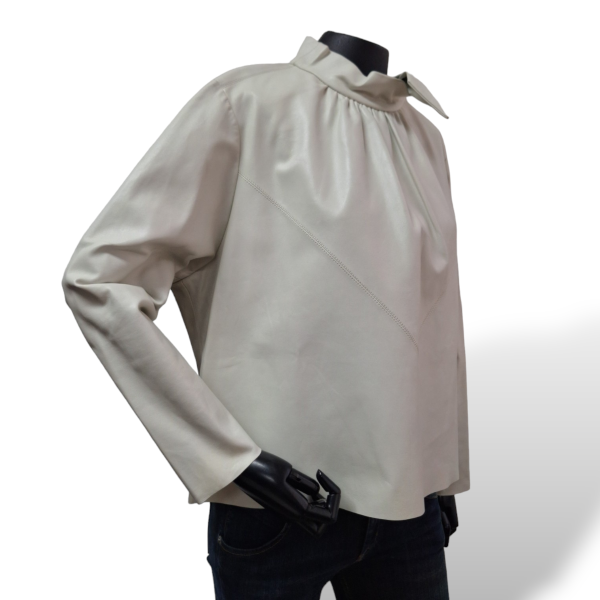 Blusa Isabel Marant Couro Off White-36