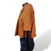 Casaco Chloé Caramelo com botões-40