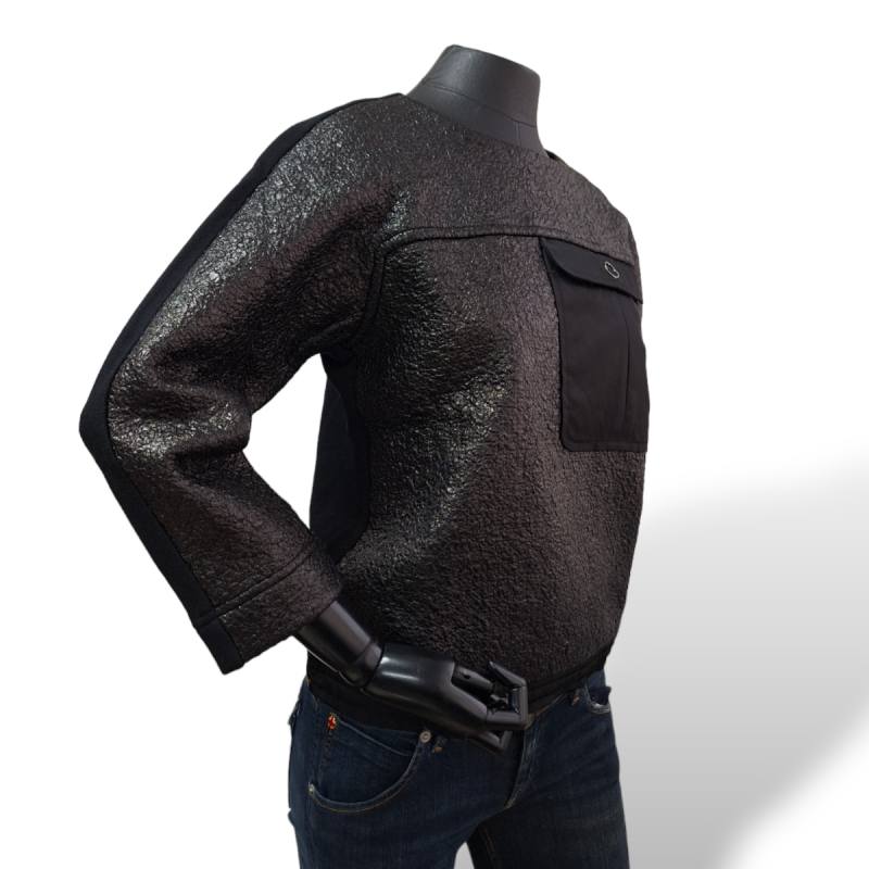 Malha Moncler Blilhante Preta-P