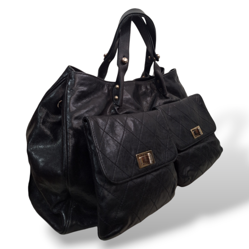 Bolsa Chanel Pocket Shoulder Preta