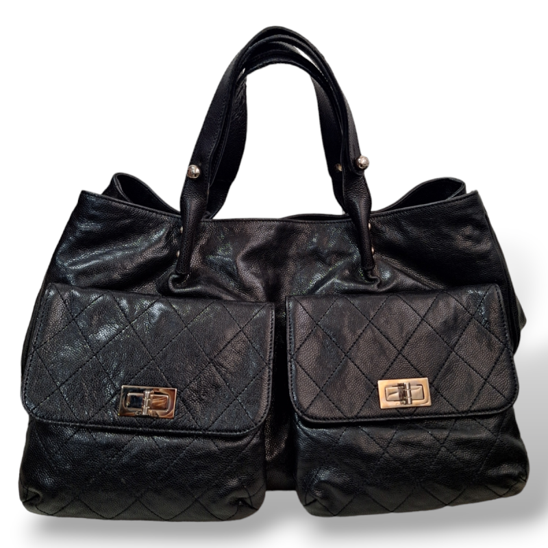 Bolsa Chanel Pocket Shoulder Preta