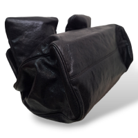Bolsa Chanel Pocket Shoulder Couro Preta