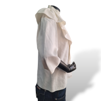 Blusa Chloé Off White com babado na frente-38