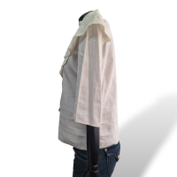 Blusa Chloé Off White com babado na frente-38