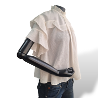 Blusa Isabel Marant Branca Manga Curta Off White Brilhante-38