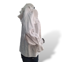 Blusa Isabel Marant Branca Manga Longa Babado no pescoço-38