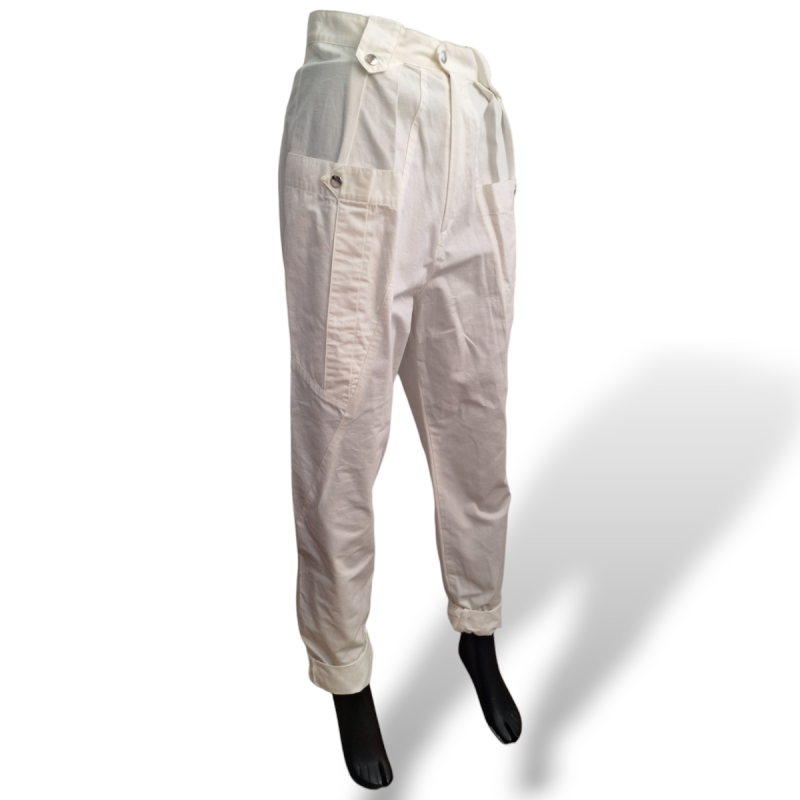 Calça Isabel Marant Off White - Botões na Frente-36 Calça Isabel Marant Off White - Botões na Frente-36