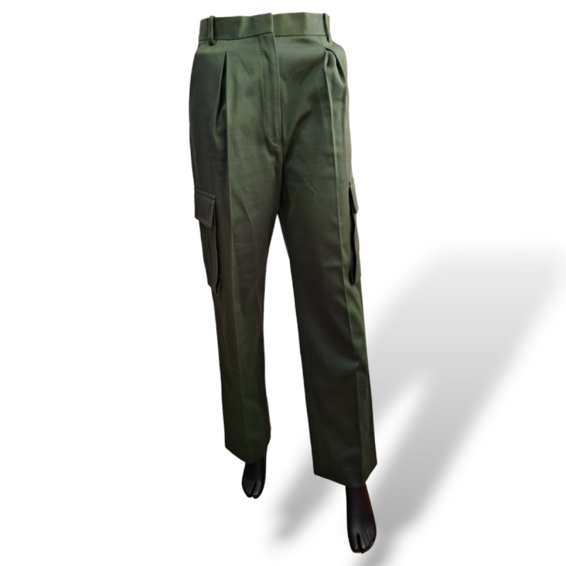 Calça Celine Verde Militar -36 Calça Celine Verde Militar -36