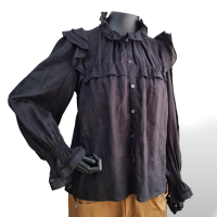Blusa Isabel Marant Preta Manga Longa - Bordado na manga-38