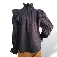 Blusa Isabel Marant Preta Manga Longa - Bordado na manga-38