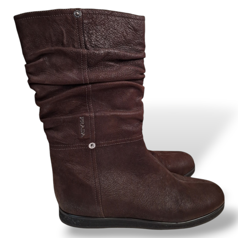 Bota Prada Slouch Marrom - 37 Bota Prada Slouch Marrom - 37