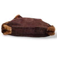 Bolsa Salvatore Ferragamo Suede Marrom