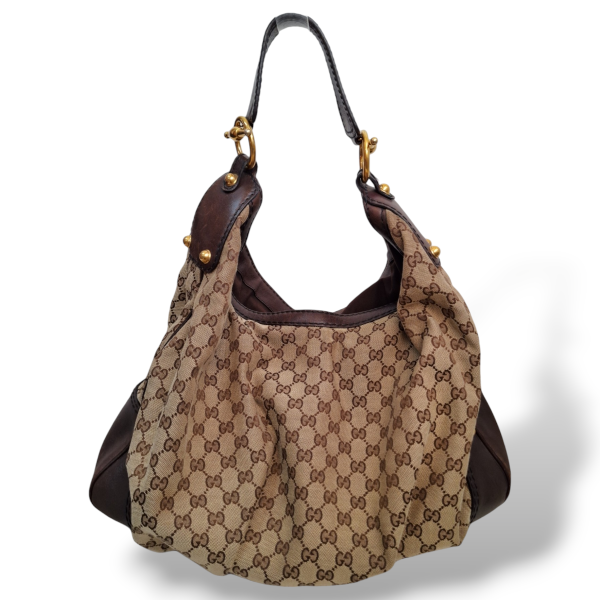 Bolsa Gucci Jockey Large Canvas GG Supreme