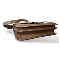 Bolsa Hermès Constance 24 Couro Epsom Etoupe Ferragem Dourada