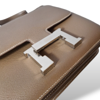 Bolsa Hermès Constance 24 Couro Epsom Etoupe Ferragem Dourada