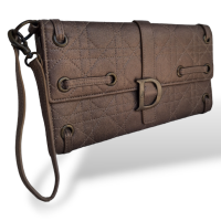 Clutch Christian Dior Cannage Bronze