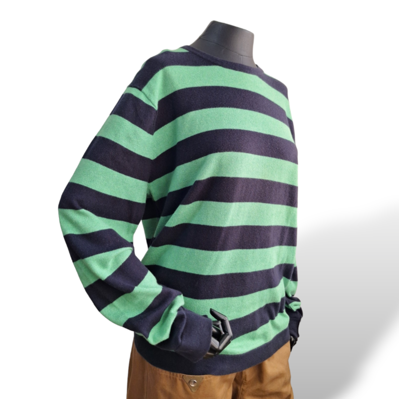Blusa Tommy Hilfiger Listrada Verde-G Blusa Tommy Hilfiger Listrada Verde-G