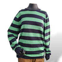 Blusa Tommy Hilfiger Listrada Verde-G
